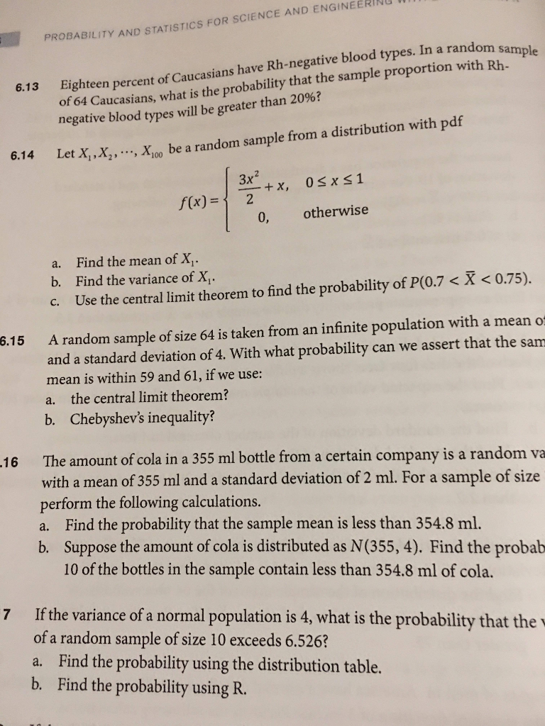 Solved 6.14) Let X1 X2 x100 be a random sample from a | Chegg.com