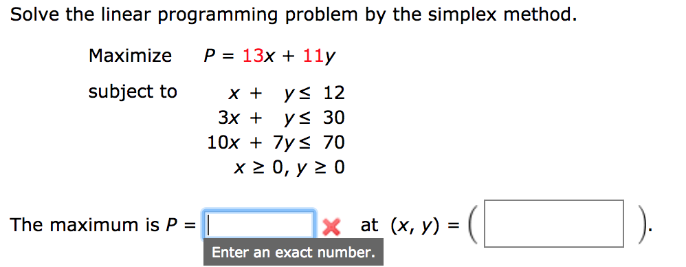 solving linear programming problems by simplex method