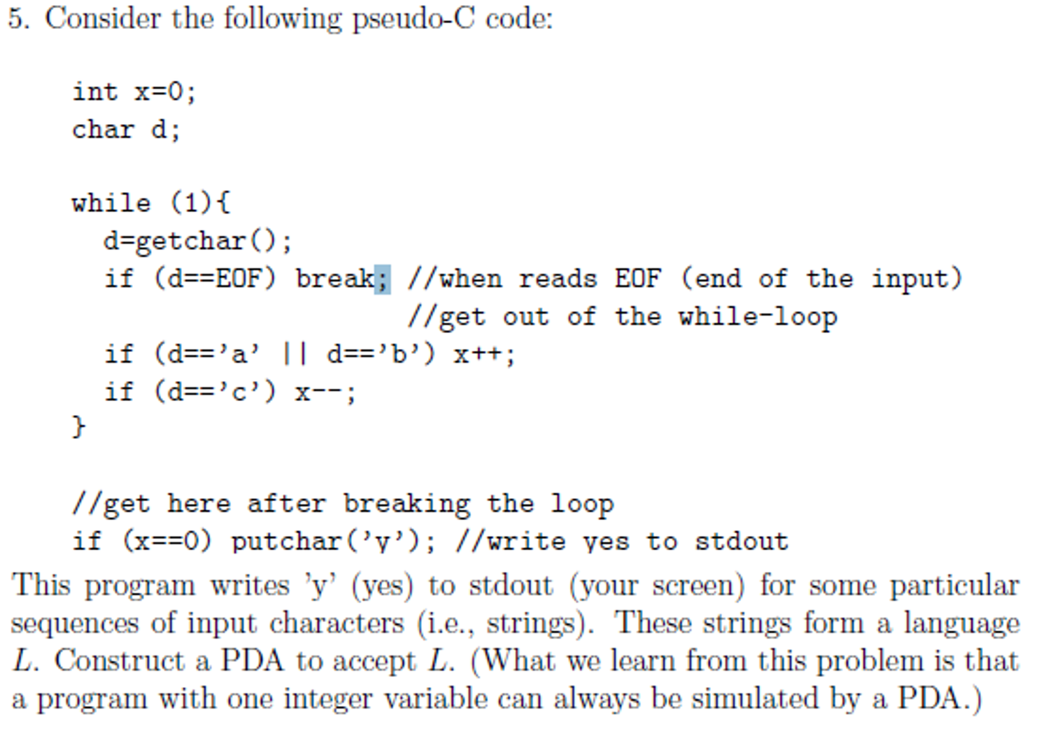 solved the actual processing code of a function (or... Solved I need help on this question. Please provide a | Chegg.com