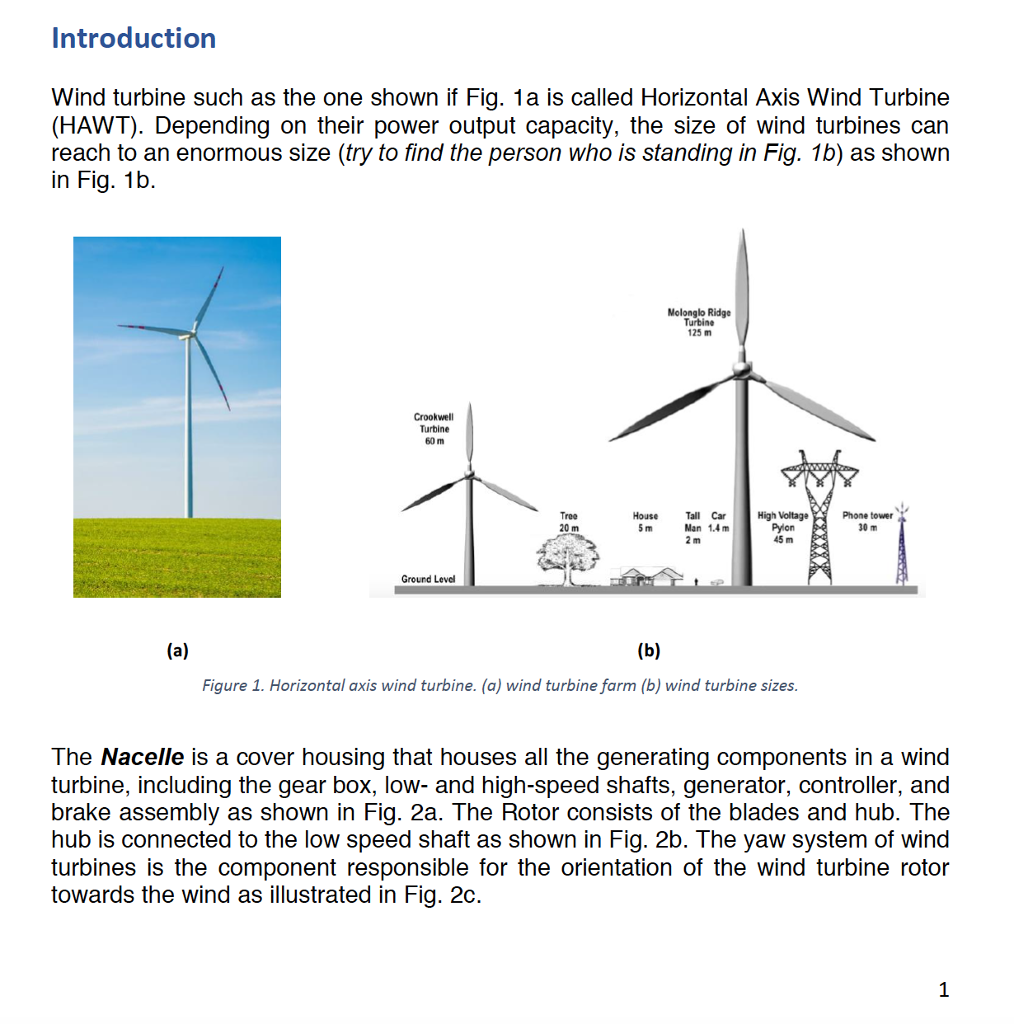 assignment on wind energy