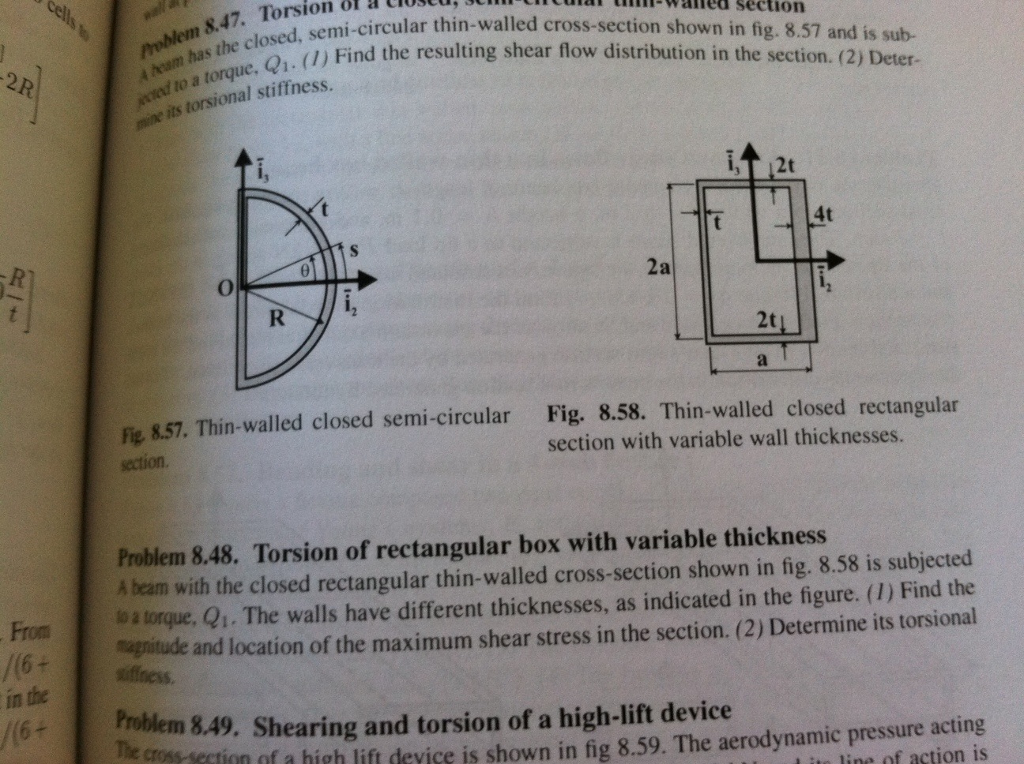 solved 1.1 the beam of a rectangular thin-walled... A beam with the closed rectangular thin-walled | Chegg.com