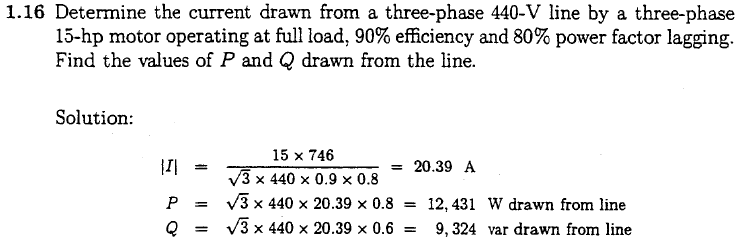 Calculate Full Load Current Of 3 Phase Motor - Printable Templates Free