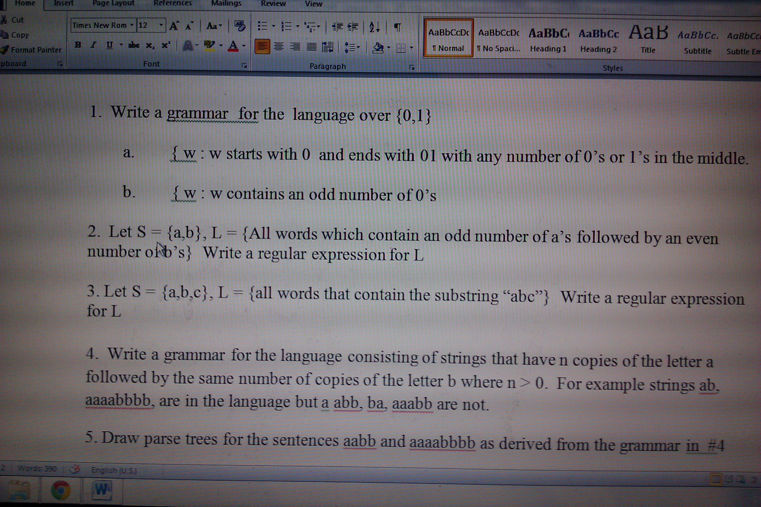 Write Grammar Over {w The Solved: For Language {0,1} : ... A W Write For Solved: W {w The Grammar {0,1} Over Language ... : A