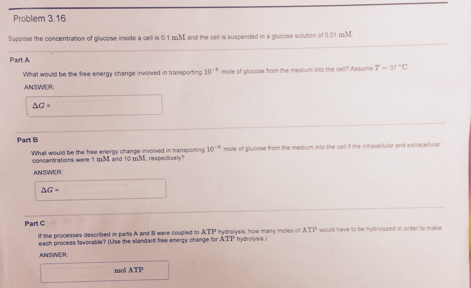 Solved Note That There Is More Glucose Inside The Cell Than Chegg Com
