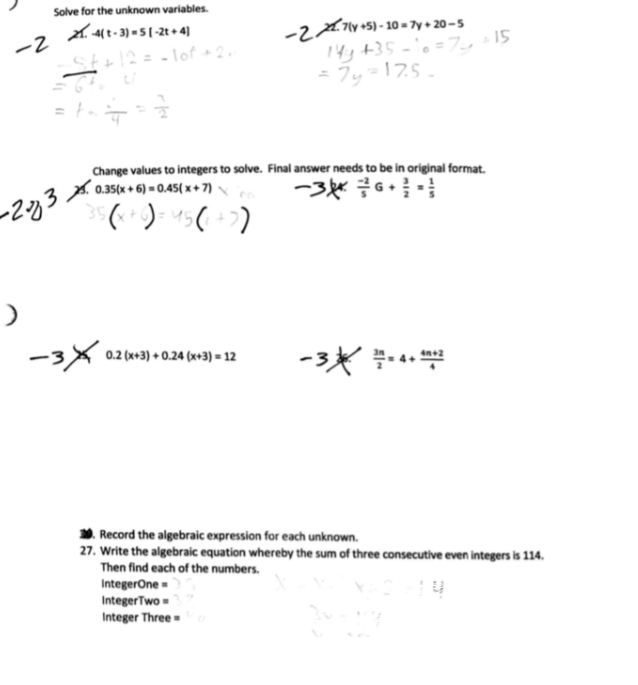 Solved Solve for the unknown variables Change values to | Chegg.com