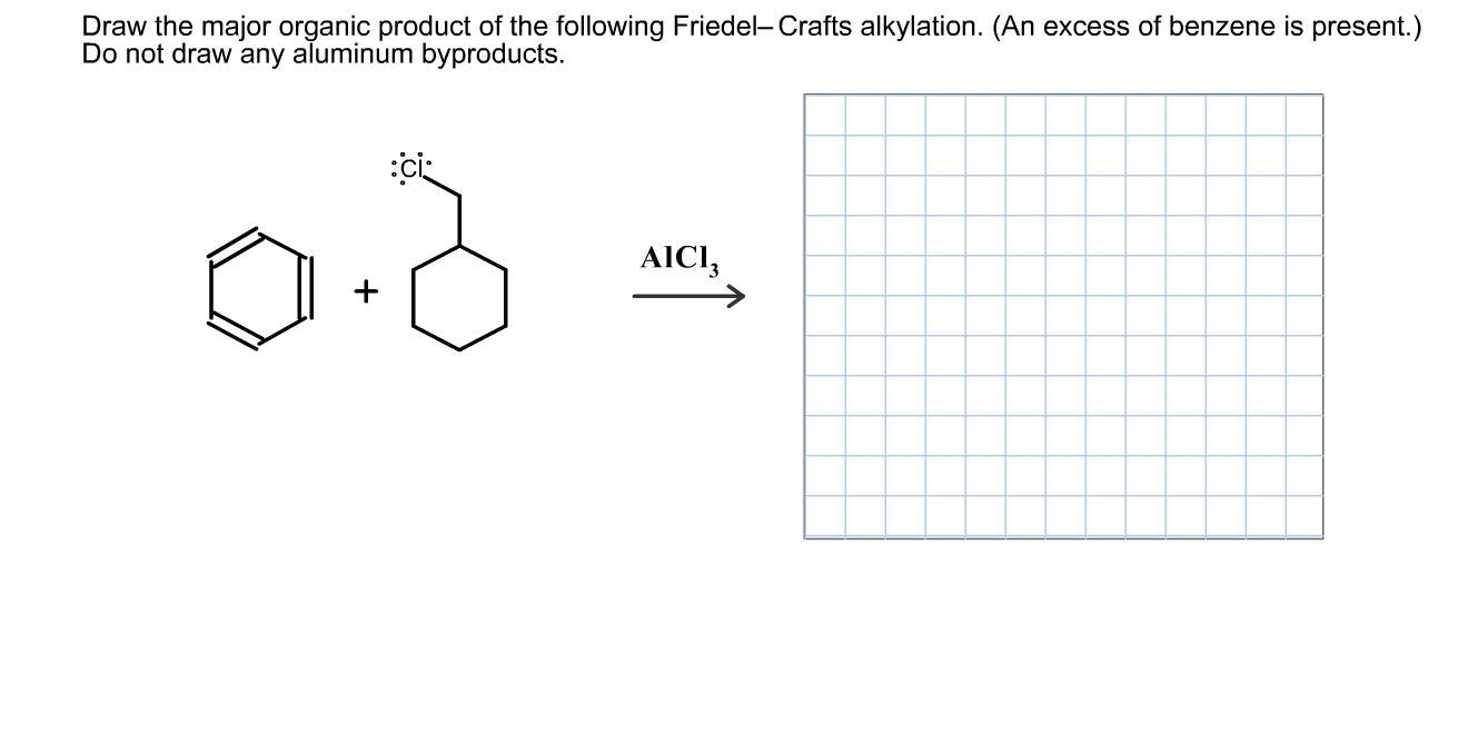 Solved Draw the major organic product of the following