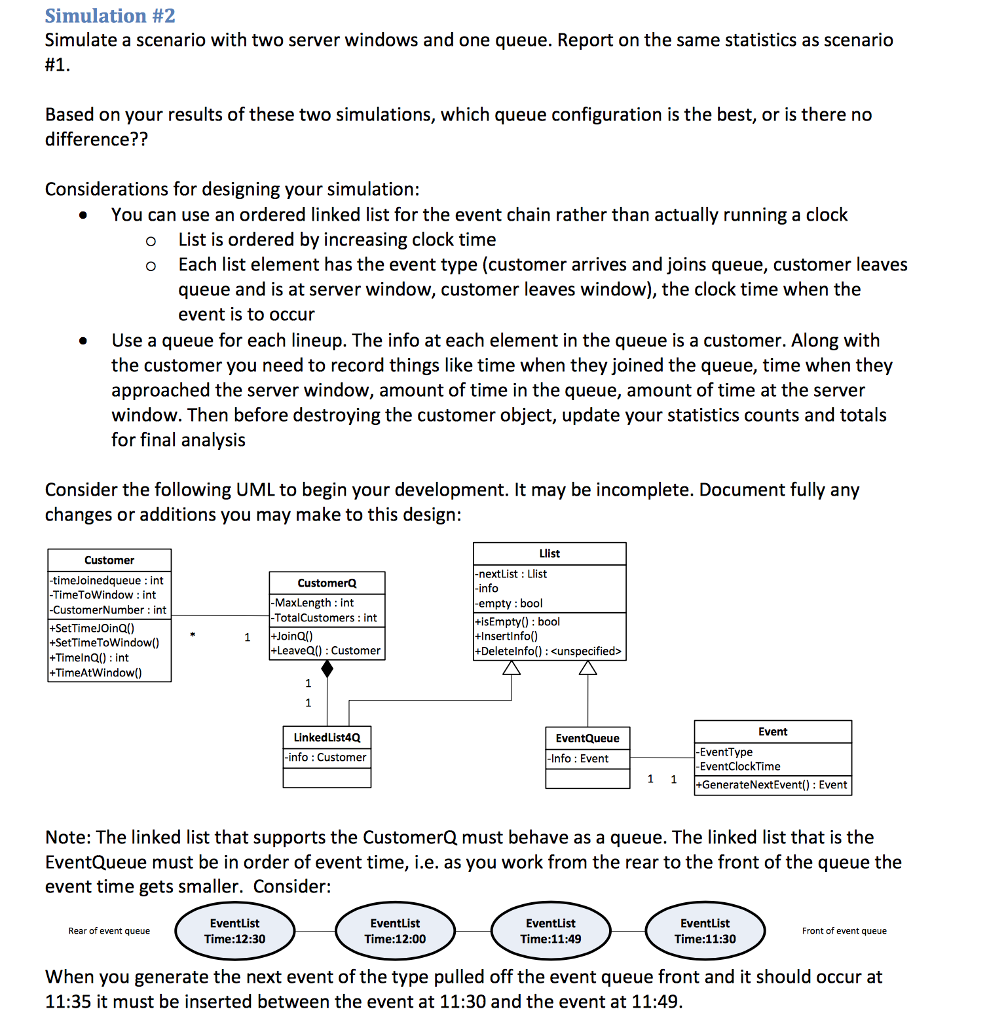 Solved For Both Simulations You Are To Do The Following: Run | Chegg.com