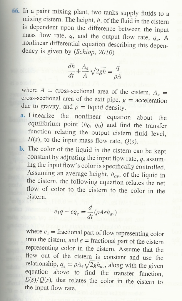 Solved Problem 2-66 in Control Systems Engineering by Nise, | Chegg.com