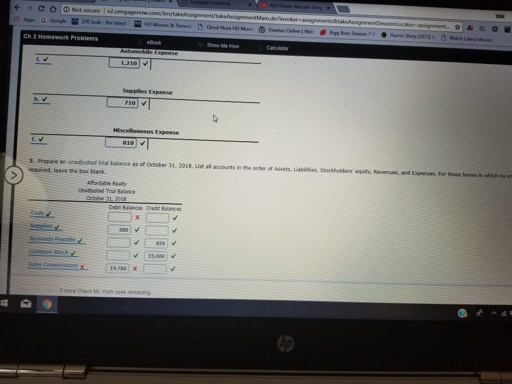 Solved h 2 Homework Problems eBook Show Me How Calculator | Chegg.com