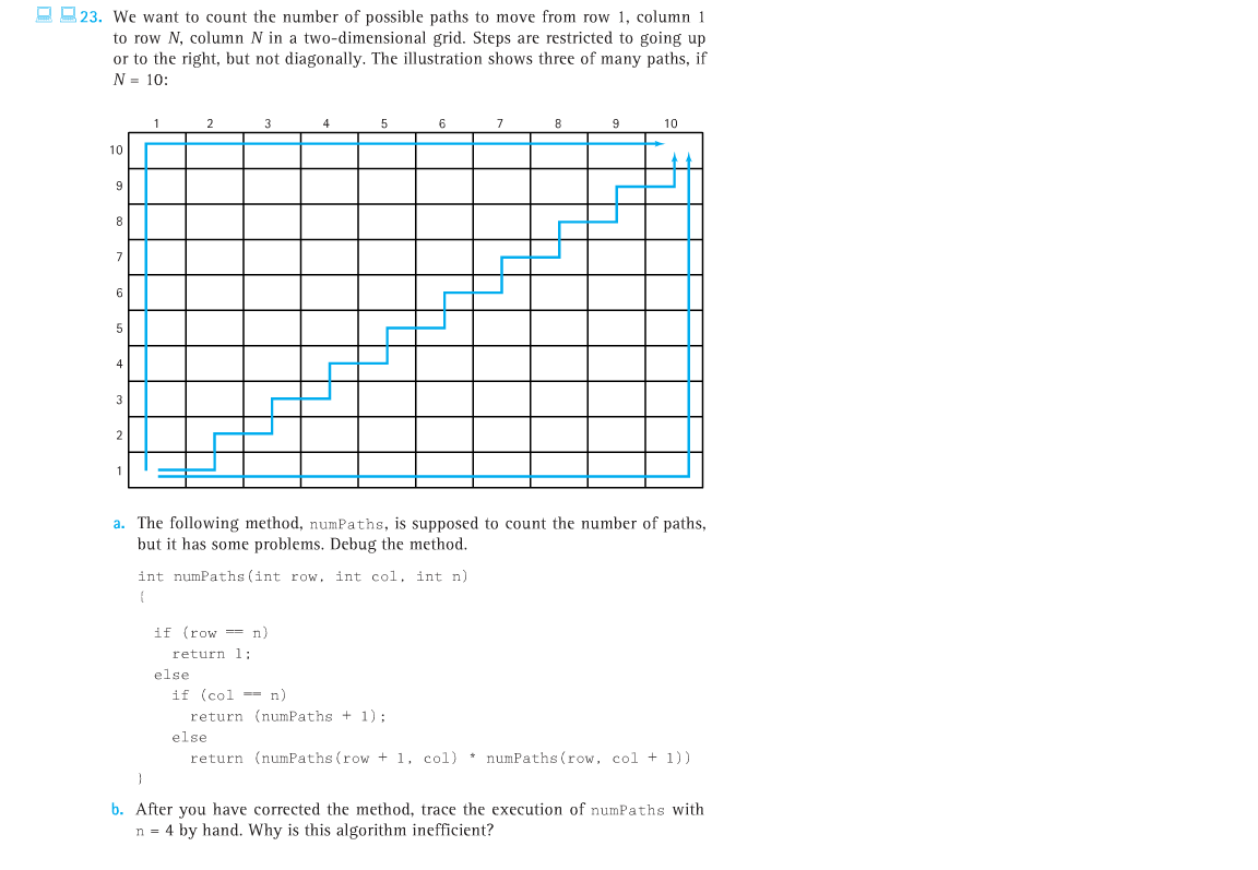 Solved We want to count the number of possible paths to move | Chegg.com