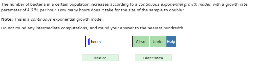 Solved The number of bacteria in a certain population | Chegg.com