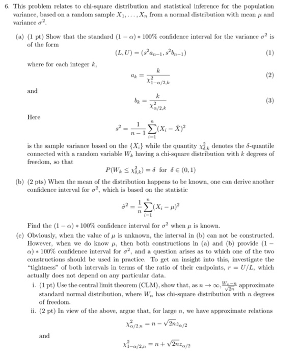 Solved This Problem Relates To Chi-square Distribution And | Chegg.com