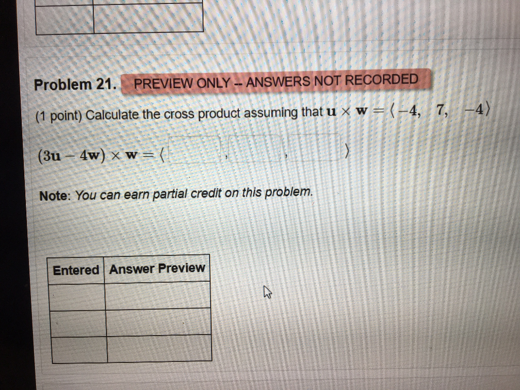Solved Problem 21 Preview Only Answers Not Recorded 1 Chegg Solved Problem 21 Preview Only Answers Not Recorded 1 Chegg