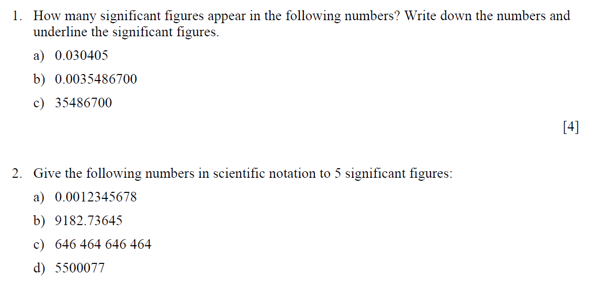 Solved How Many Significant Figures Appear In The Following 2662