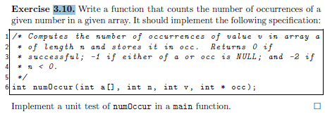 Solved Write a function that counts the number of | Chegg.com