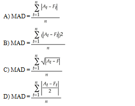 Solved If the actual value of a time series at time t and | Chegg.com