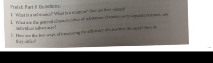 Solved What is a substance? What is a mixture? How are they | Chegg.com