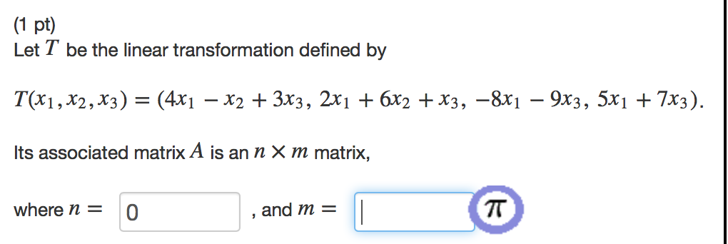 Solved Let T be the linear transformation defined by T(x_1, | Chegg.com