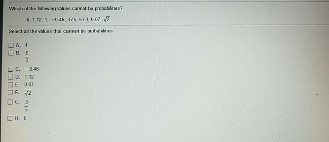 solved-which-of-the-following-values-cannot-be-chegg