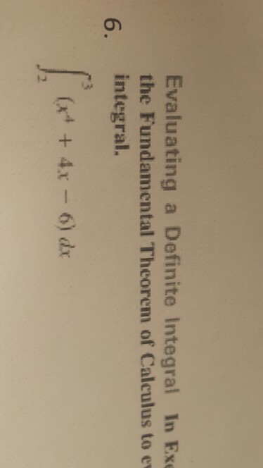 evaluate definite integral fundamental theorem of calculus