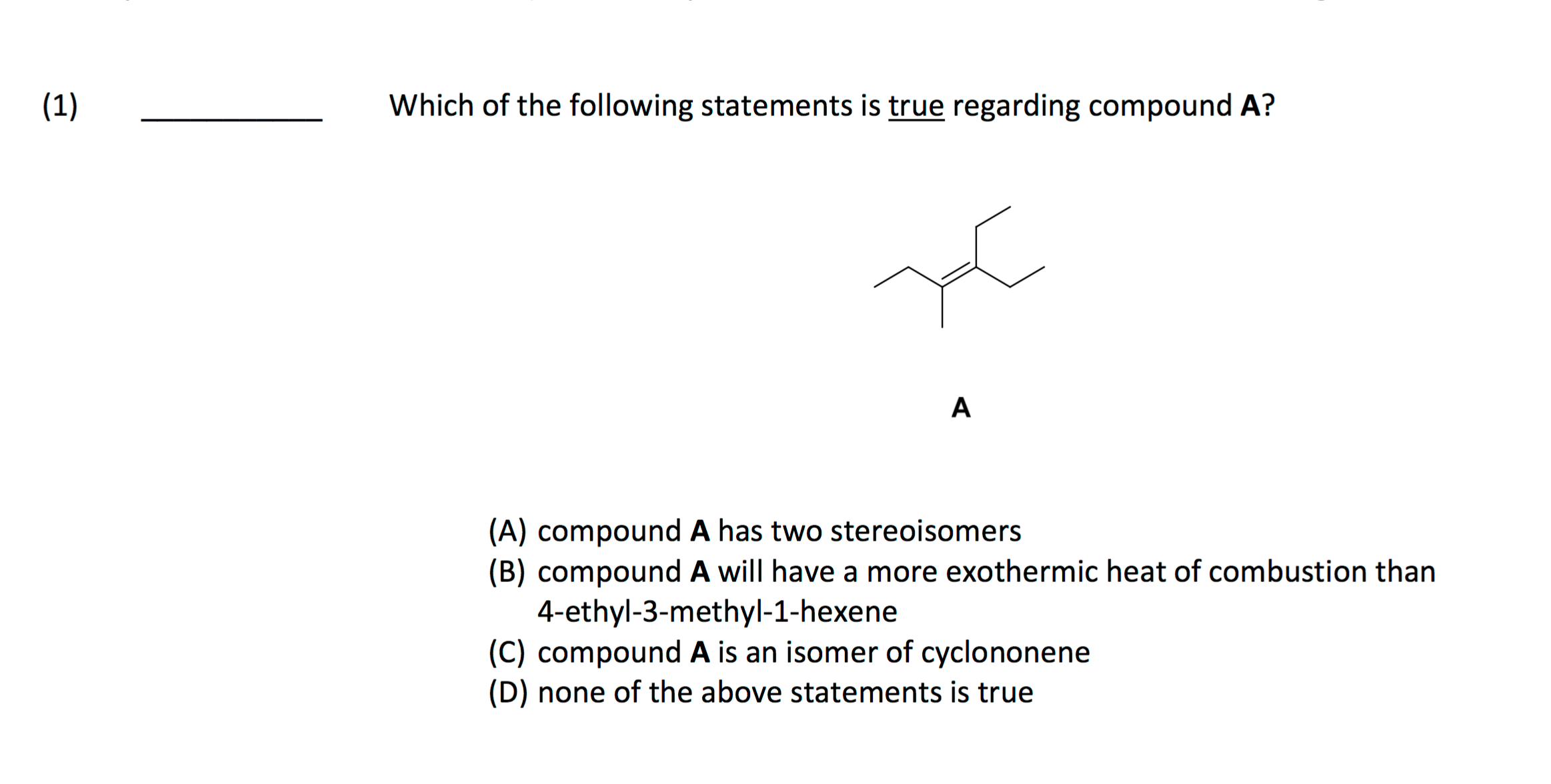 Solved Which of the following statements is true regarding | Chegg.com
