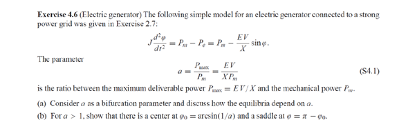 Solved The following simple model for an electric generator | Chegg.com