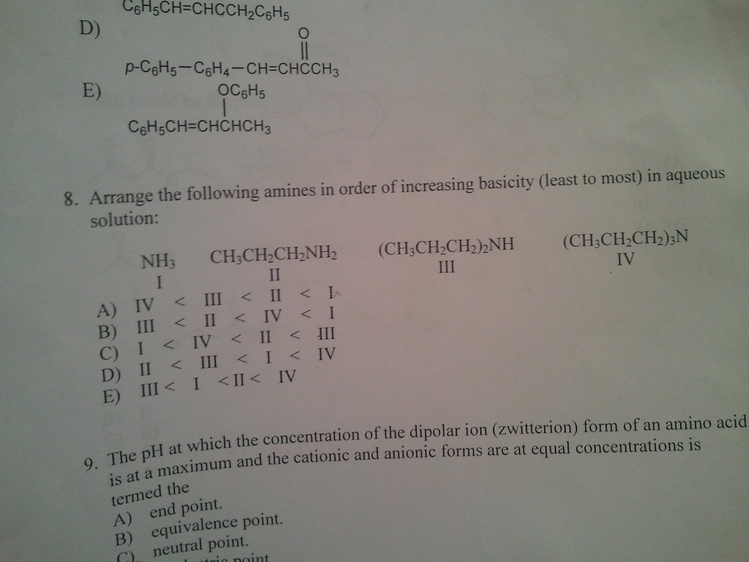 Rank The Following Anions In Terms Of Increasing Basicity