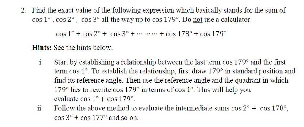 solved-find-the-exact-value-of-the-following-expression-chegg