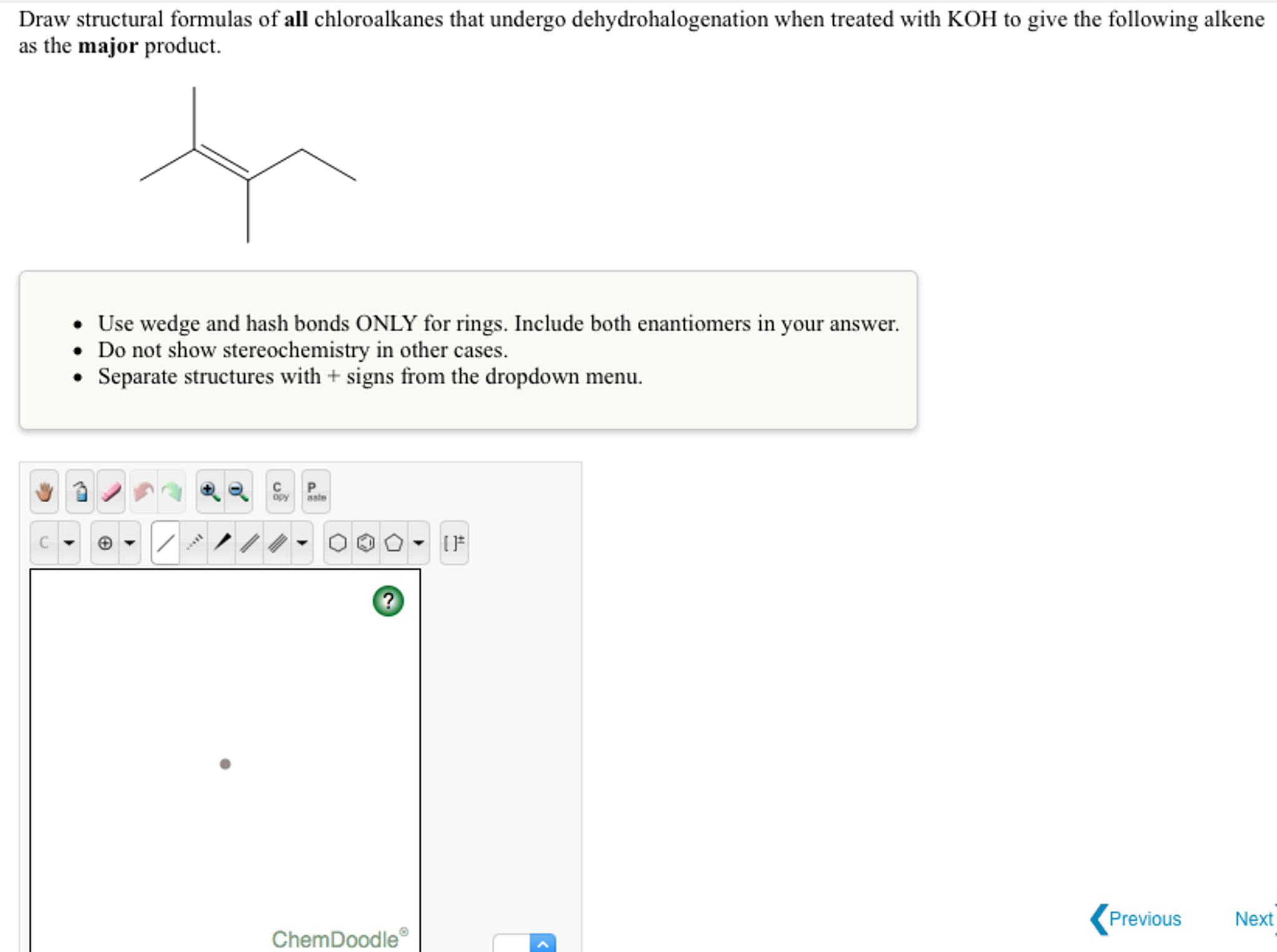 Solved Draw structural formulas of all chloroalkanes that | Chegg.com