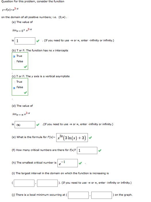 Solved Question For This Problem, Consider The Function | Chegg.com