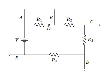 Solved Find V1, V2, V3, V4, VA, VC, VD,and VE given that VB | Chegg.com