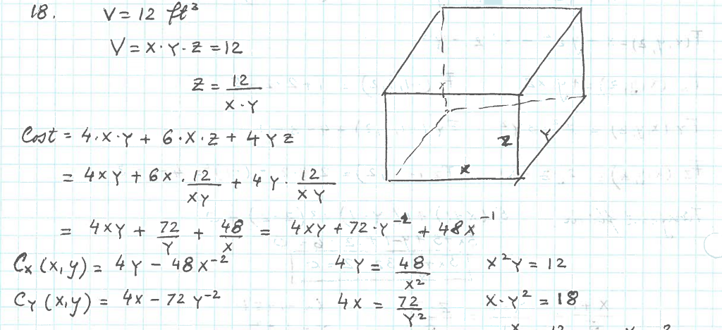 Solved 18 A Rectangular Box With No Top Is To Be