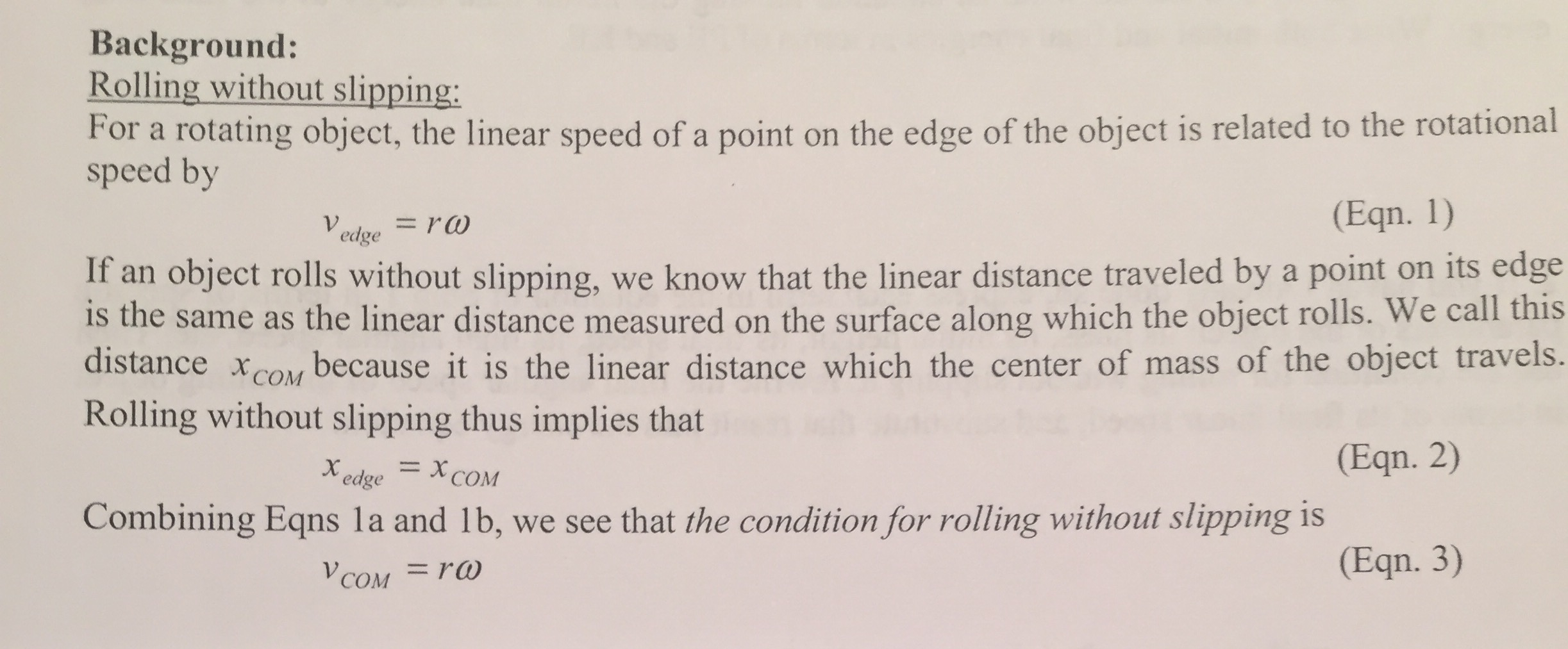 Solved Explain the distinction between Equations 1 and 3 of