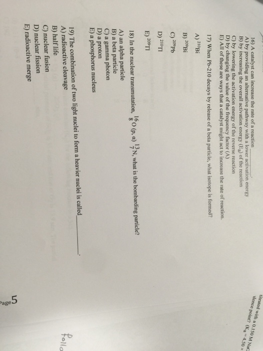 Solved A catalyst can increase the rate of a reaction by