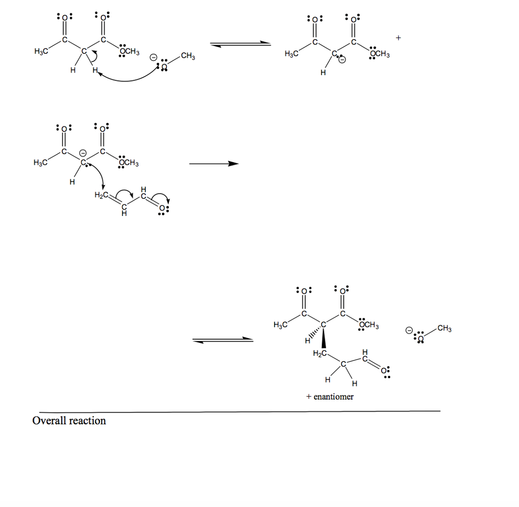 Solved Complete the mechanism Michael reaction. Add the | Chegg.com