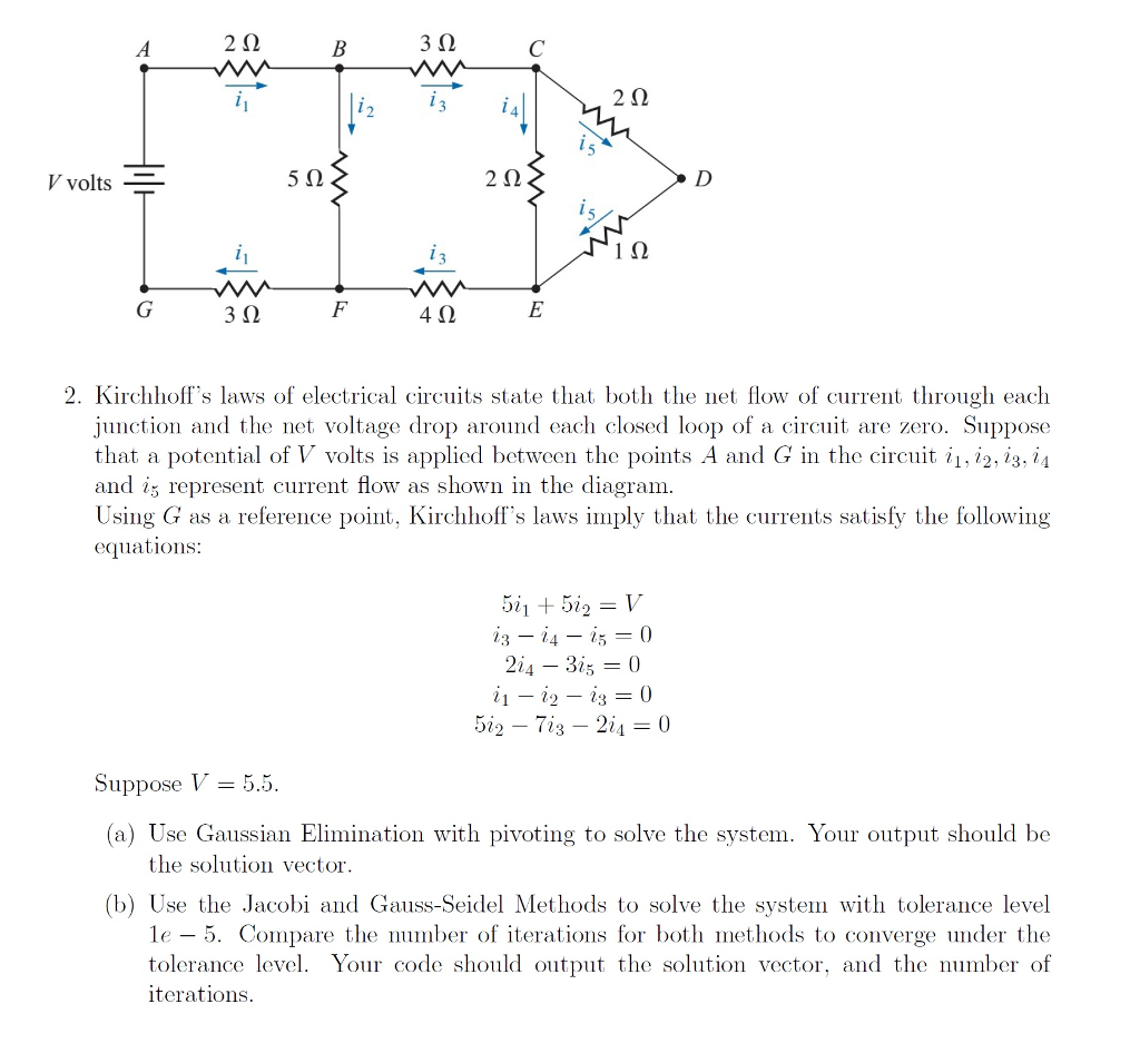 Solved Kirchhoff's laws of electrical circuits state that | Chegg.com