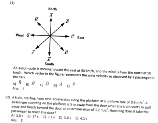 Solved North ?? West C East South An automobile is moving | Chegg.com