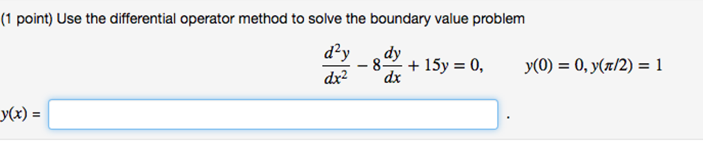 Operator methods for boundary value problems