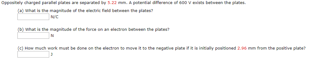 Solved Oppositely charged parallel plates are separated by | Chegg.com