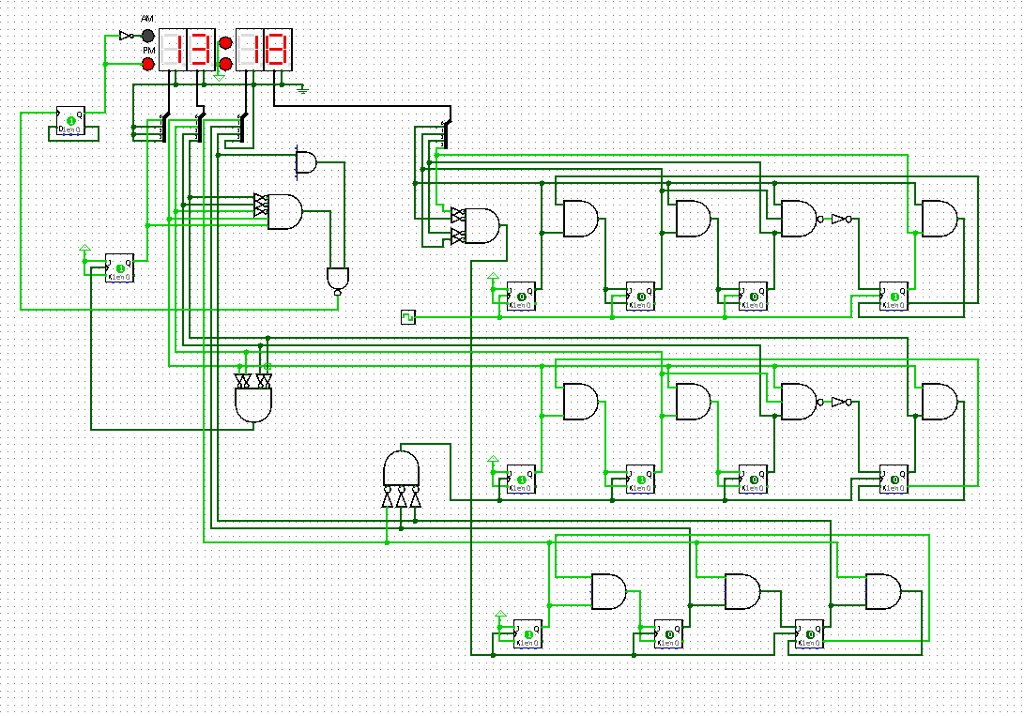 Solved I am trying to build a digital clock on logisim that