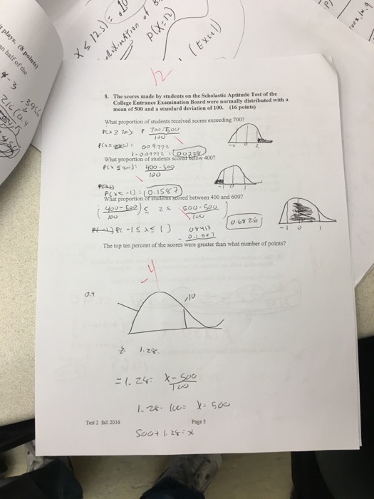 solved-the-scores-made-by-students-on-the-scholastic-chegg