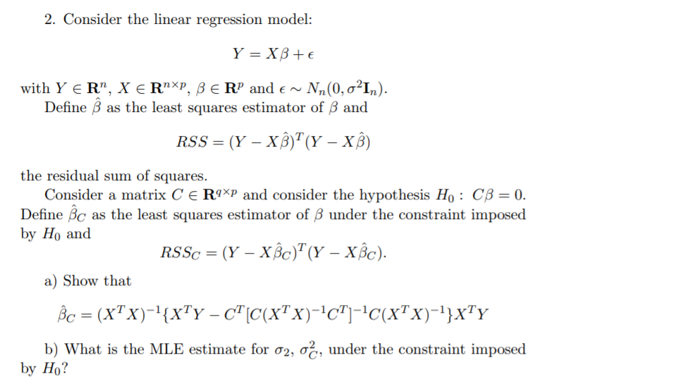 2-consider-the-linear-regression-model-define-as-chegg