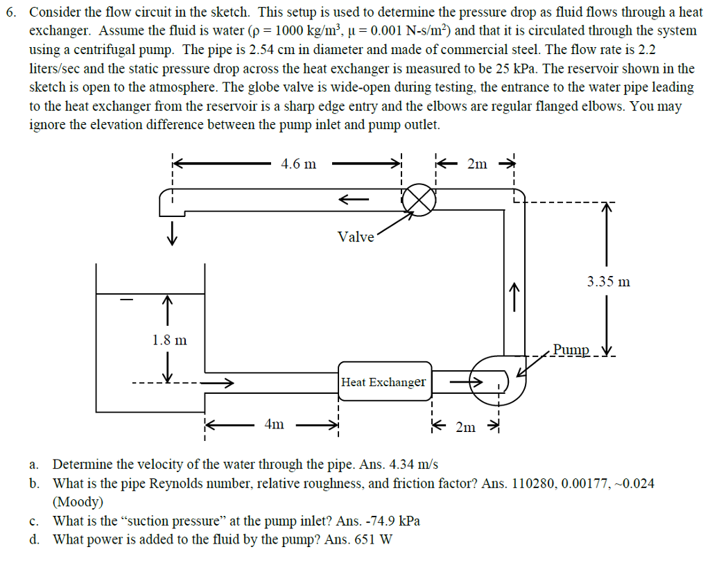 Solved Consider the flow circuit in the sketch. This setup | Chegg.com