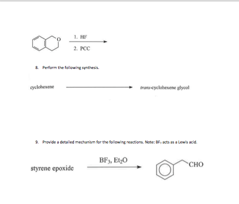 Solved Perform the following synthesis. Provide a detailed | Chegg.com