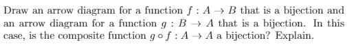 Solved Please draw the arrow diagrams and give an | Chegg.com