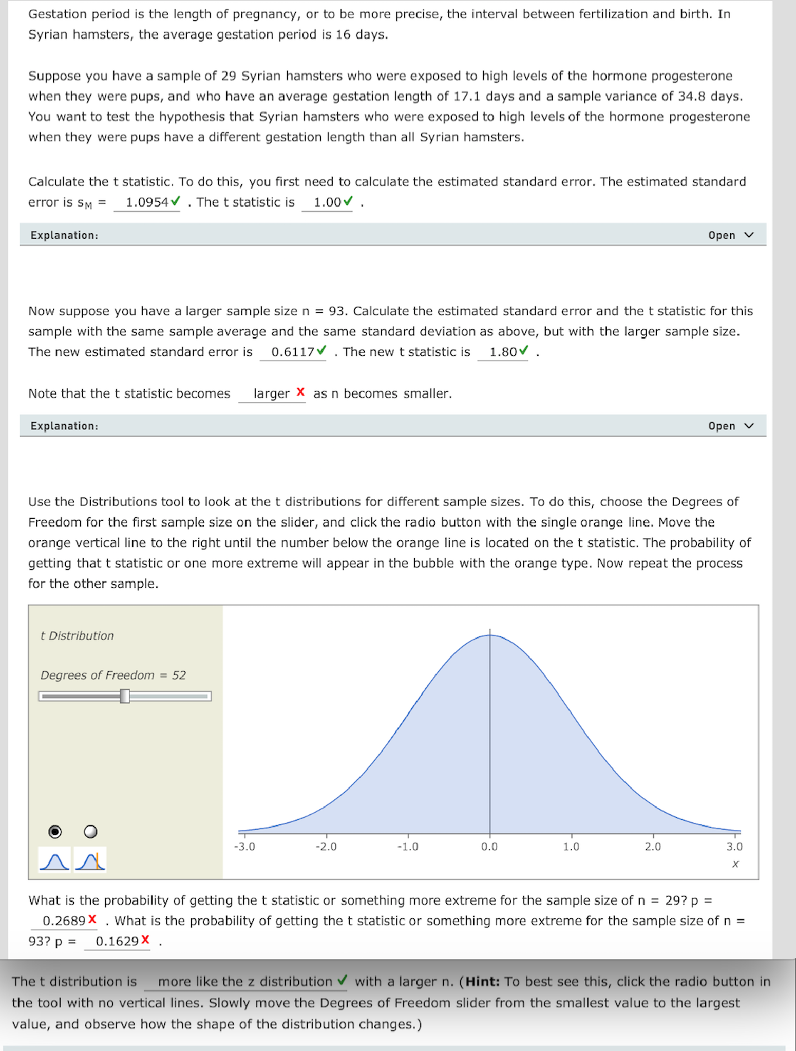 Solved Gestation period is the length of pregnancy, or to be | Chegg.com