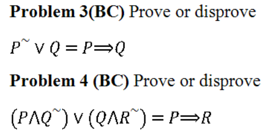 Solved Problem 3 Bc Prove Or Disprove