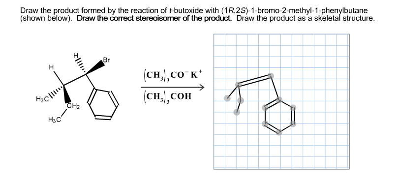 Solved Draw the product formed by the reaction of t-butoxide | Chegg.com