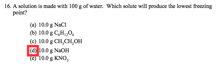 Solved A Solution Is Made With 100 G Of Water Which Solute Chegg Solved A Solution Is Made With 100 G Of Water Which Solute Chegg