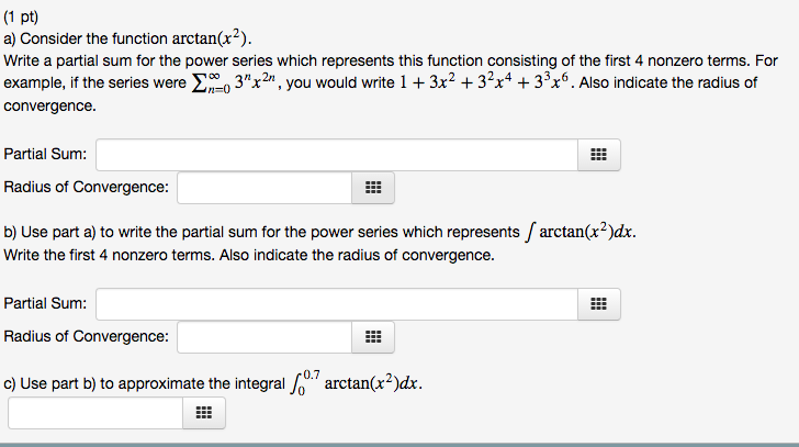 Solved Consider the function arctan(x2). Write a partial | Chegg.com